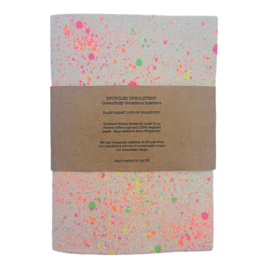 Recycled Cotton Sustainable Splatter A5 Notebook