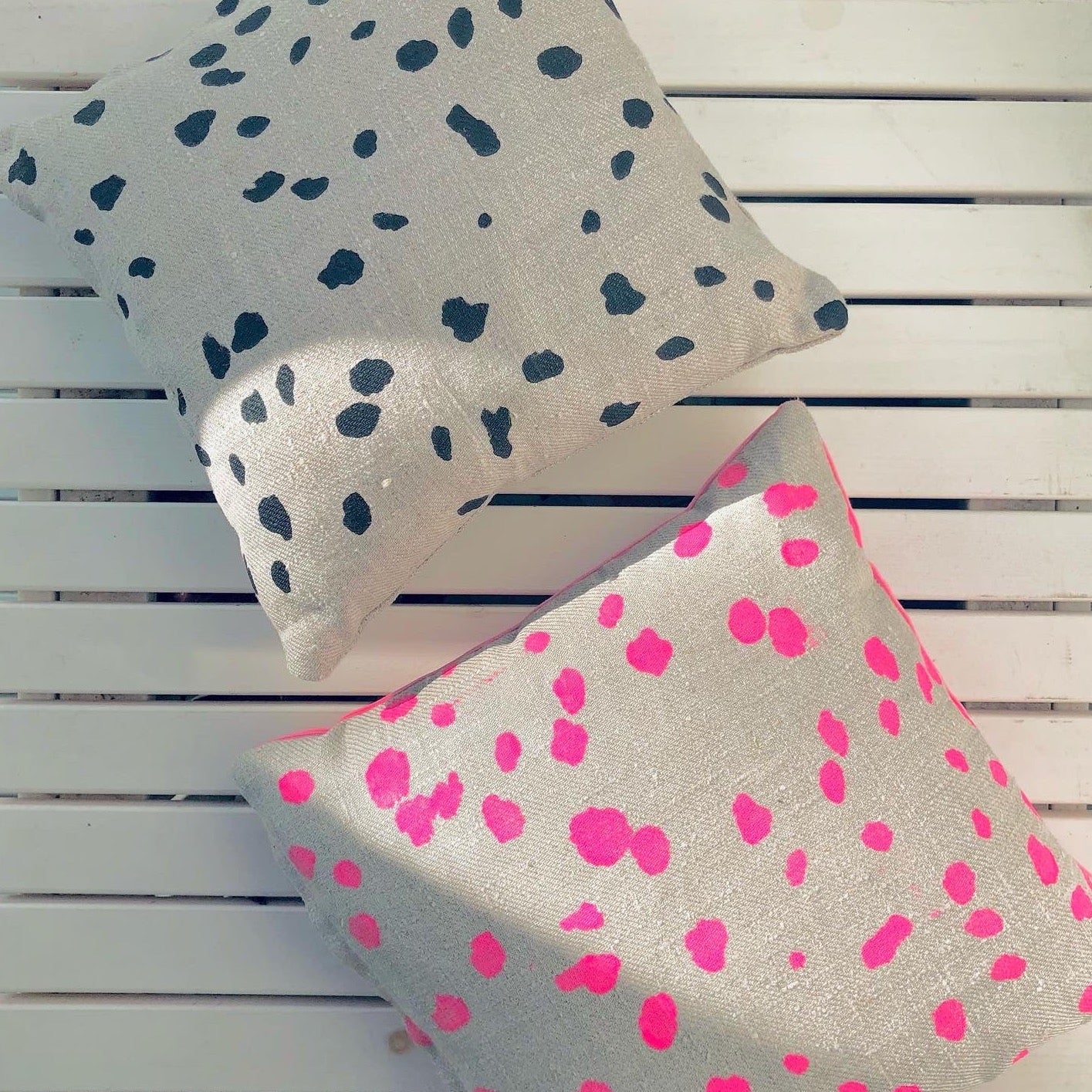 Dalmatian print cushion hotsell