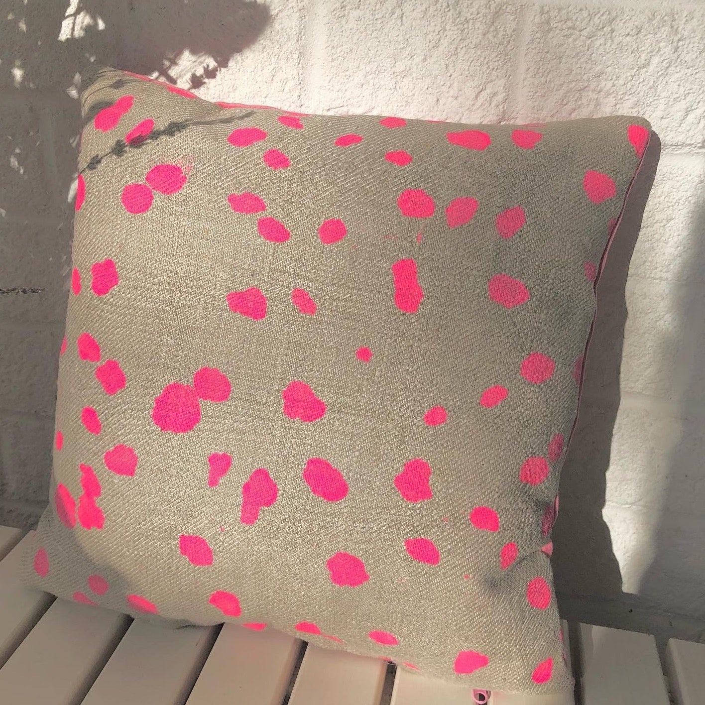 Dalmatian print cushion best sale